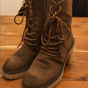 Free People Lace up Boots